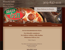 Tablet Screenshot of pizzadeliveryindenver.com